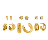 Golden Essentials Earring Set